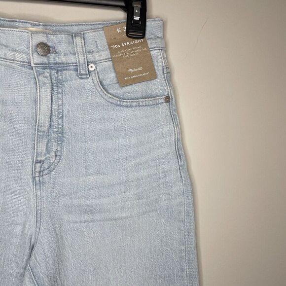 MADEWELL Jeans Women 26 The '90s Straight NEW Ward Wash High Rise NO649 - Picture 4 of 16